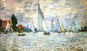 Claude Monet The Barks Regatta at Argenteuil painting